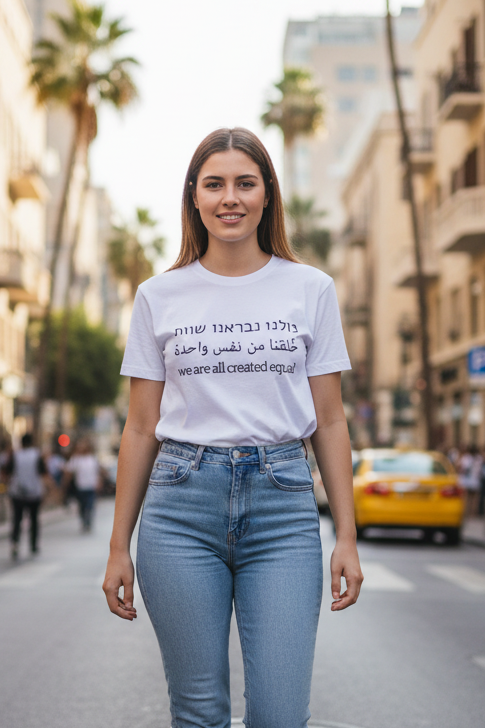 כולנו נבראנו שוות - לבן